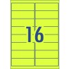 Fluoro Yellow High Visibility Shipping Labels 35942 99.1 x 34 mm