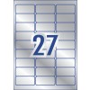 Silver Heavy Duty Labels 959202 63.5 x 29.6 mm