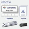 badgepoint Office 30 Name Badge, Steel Coated Frame with Extra Strong Magnetic Fastener BP99128