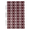 6 Side Tab Colour Coding Labels 44534