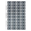 4 Side Tab Colour Coding Labels 44532
