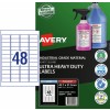 Ultra-Resistant Chemical Grade Labels 959240 Content: 480 Labels / 10 Sheets