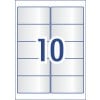 Crystal Clear Rectangle Labels 980019 96 x 50.8 mm