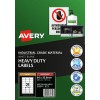 White Heavy Duty Labels 936069
