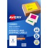 Fluoro Orange High Visibility Shipping Labels 36103