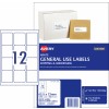 General Use Labels 938208 Content: 1200 Labels / 100 Sheets