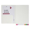 White Lateral Notes File with Pocket 46713