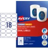 Matt Oval Labels 980008 Content: 180 Labels / 10 Sheets