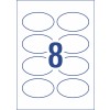 Glossy Oval Labels 980012 84.7 x 50.8 mm