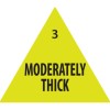 'Moderately Thick' Food Consistency Label 937384 25 x 25 mm