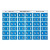 6 Side Tab Colour Coding Labels 43346