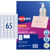 Frosted Clear Address Labels 936009 Content: 1625 Labels / 25 Sheets