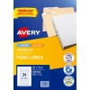 White Filing Labels 959058