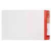 White Shelf Lateral File with Dark Orange Tab 42533