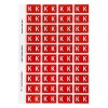 K Side Tab Colour Coding Labels 44511