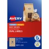 Kraft Brown Oval Labels 980018