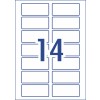 Glossy Rectangle Labels 980014 80 x 35 mm