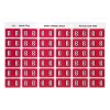 B Side Tab Colour Coding Labels 43302