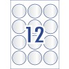 Crystal Clear Round Labels 980022 Ø 60 mm