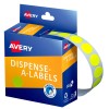 Fluoro Yellow Dispenser Dot Stickers 937294