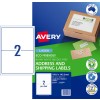 Eco Friendly Labels 959126 Content: 40 Labels / 20 Sheets