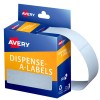 White Rectangle Dispenser Stickers 937218