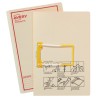 Buff Tubeclip File with Red Print 88552