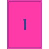Fluoro Pink High Visibility Shipping Labels 35998 199.6 x 289.1 mm