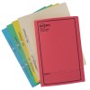 Assorted Colour Spiral Spring Action File with Black Print 88550