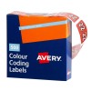 22 Side Tab Colour Coding Roll Labels 43272