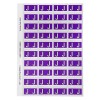 J Side Tab Colour Coding Labels 44510