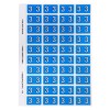 3 Side Tab Colour Coding Labels 44531