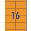 Fluoro Orange High Visibility Shipping Labels 35972 99.1 x 34 mm