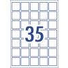 Glossy Square Labels 980015 35 x 35 mm