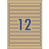 Kraft Brown Wraparound Labels 980051 190 x 16 mm