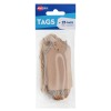 Kraft Brown Scallop Tags with String 13210