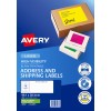 Fluoro Green High Visibility Shipping Labels 35937