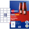 Glossy Rectangle Labels 980013 Content: 180 Labels / 10 Sheets