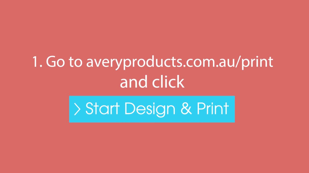Design & Print Template Software  Avery Australia Throughout Label Printing Template Free